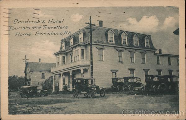 Brodrick's Hotel Tourists and Travellers Home Parrsboro NS Canada