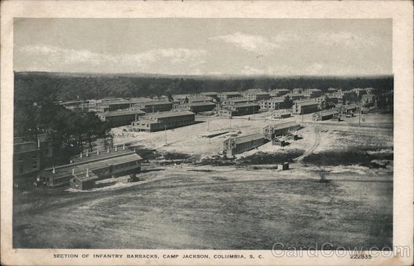 Section of Infantry Barracks - Camp Jackson Columbia South Carolina