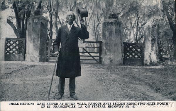 Uncle Melton: Gate Keeper at Afton Villa St. Francisville Louisiana