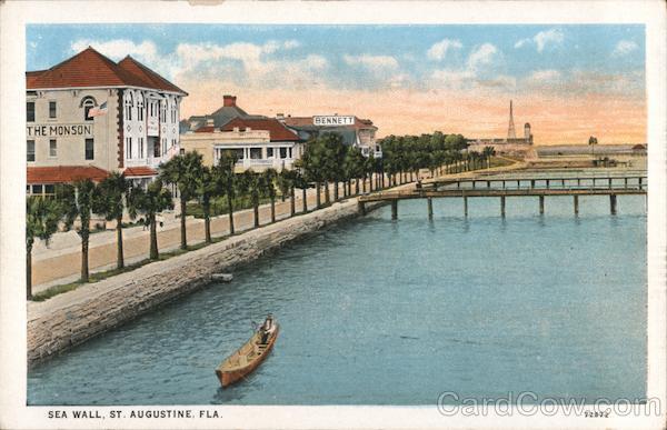 Sea Wall St. Augustine Florida