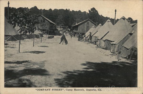 Company Street, Camp Hancock Augusta Georgia