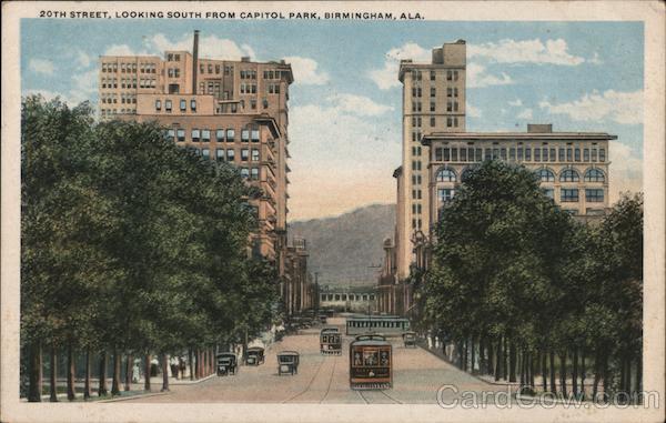 20th Street, Looking South from Capitol Park Birmingham Alabama