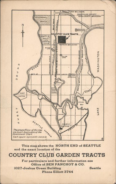 Country Club Garden Tracts Seattle Washington