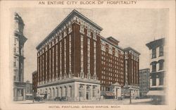 An Entire City Block of Hospitality Postcard