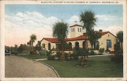 Municipal Visitors' Club and Chamber of Commerce Brunswick, GA Postcard Postcard Postcard