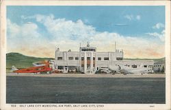 Salt Lake City Municipal Air Port Utah Postcard Postcard Postcard