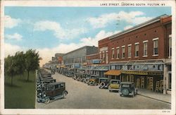 Lake Street, Looking South Fulton, KY Postcard Postcard Postcard