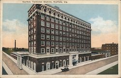Norfolk Terminal Station Postcard