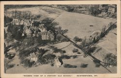 Modern View of a Century Old School Postcard