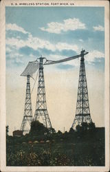 U. S. Wireless Station Postcard