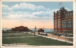 Hampton Roads and Dock Old Point Comfort, VA Postcard Postcard Postcard