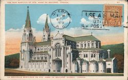 La Basilique Sainte-Anne-de-Beaupré Quebec, QC Canada Postcard Postcard Postcard