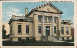 Carnegie Conklin Library Postcard