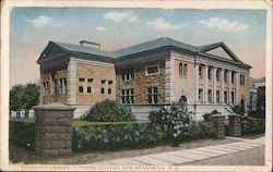 Voorhers Library, Rutgers College Postcard