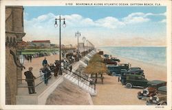 Boardwalk along the Atlantic Ocean Postcard