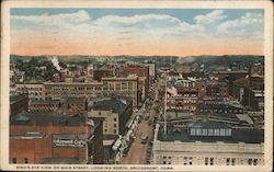 Bird's Eye View of Main Street, Looking North Postcard