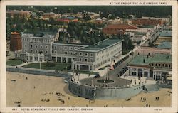 Hotel Seaside at Trails End Oregon Postcard Postcard Postcard