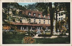 Court of Hotel Victoria Postcard