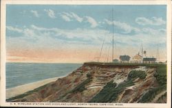 U. S. Wireless Station and Highland Light Postcard