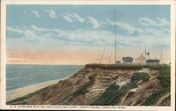 U. S. Wireless Station and Highland Light North Truro, MA Postcard Postcard Postcard