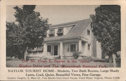 Naylor Tourist Home Front Royal, VA Postcard Postcard Postcard