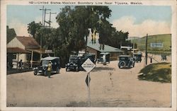United States-Mexican Boundary Line Tijuana, Mexico Postcard Postcard Postcard