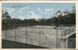 Tennis Court Mohonk Lake, NY Postcard Postcard Postcard