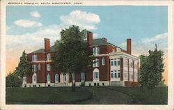 View of Memorial Hospital South Manchester, CT Postcard Postcard Postcard