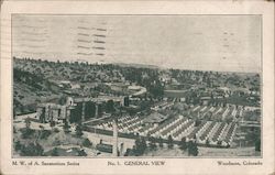 M. W. of A. Sanatorium Series, No. 1, General View Colorado Springs, CO Postcard Postcard Postcard