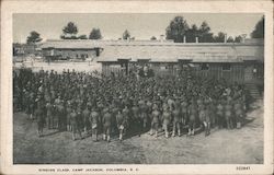 Singing Class, Camp Jackson Columbia, SC Postcard Postcard Postcard