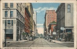 Walnut Street East from 5th Louisville, KY Postcard Postcard Postcard