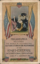 Gen. Washington Inspecting the First American Flag Postcard