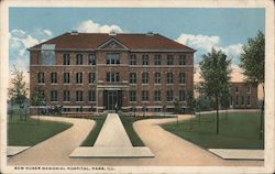 New Huber Memorial Hospital Postcard