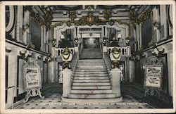 Lobby of New Palace Theatre Postcard