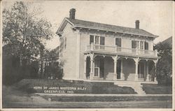 Home of James Whitcomb Riley Postcard