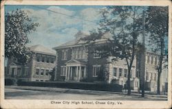 Chase City High School Virginia Postcard Postcard 
