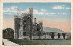 View of Armory Ogdensburg, NY Postcard Postcard Postcard