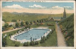 Swimming Pool, Lincoln Parkyracuse Postcard