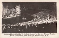 Scene in Michael Todd's "A Night in Venice" at the New Marine Theatre Postcard