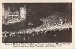 Scene in Michael Todd's "A Night in Venice" at the New Marine Theatre Wantagh, NY Postcard Postcard Postcard