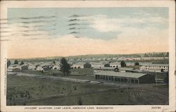 Officers' Quarters, Camp Lewis American Lake, WA Postcard Postcard Postcard