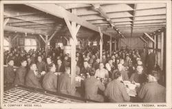 A Company Mess Hall, Camp Lewis Tacoma, WA Postcard Postcard Postcard