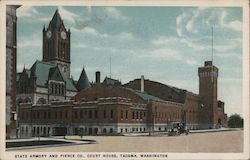 State Armory and Pierce Co. Court House Tacoma, WA Postcard Postcard Postcard