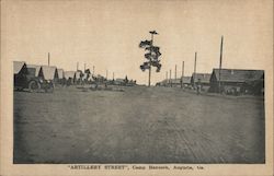 "Artillery Street", Camp Hancock Postcard
