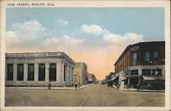 Looking Along 19th Street Postcard