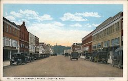 Scene on Commerce Avenue Postcard