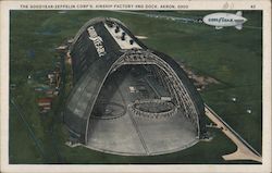 The Goodyear-Zeppelin Corp's. Airship Factory and Dock Postcard