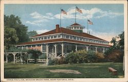 Dance Pavilion, Meadow Brook Park Postcard