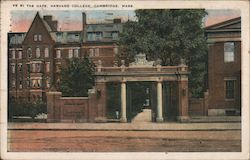 Ve Ri Tas Gate, Harvard College Postcard