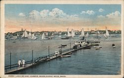 Ferry Landing and Harbor Postcard